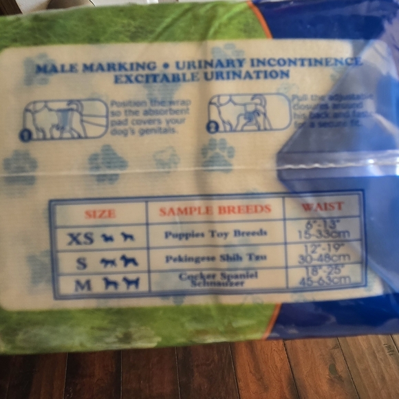 Pet Soft diaper wraps for small male dogs. New and never opened. - Picture 2 of 5